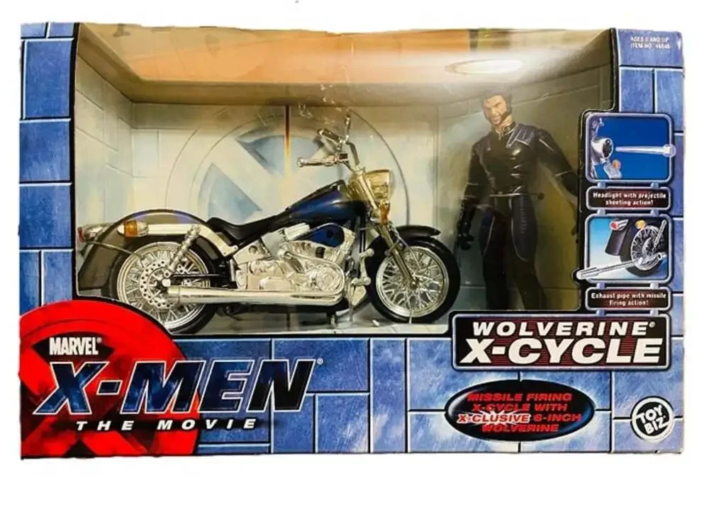 NEW Toy Biz X-Men Movie Wolverine X-Cycle Figure Set Sealed Bubble No Creases